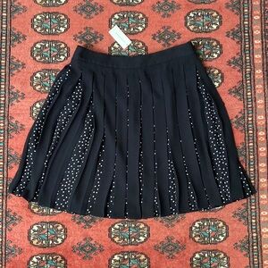 NWT Banana Republic Polka Dot Pleated Skirt